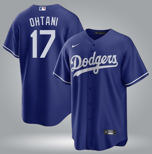 Men & Women & Youth Los Angeles Dodgers 17 Shohei Ohtani Blue Cool Base Stitched Jersey